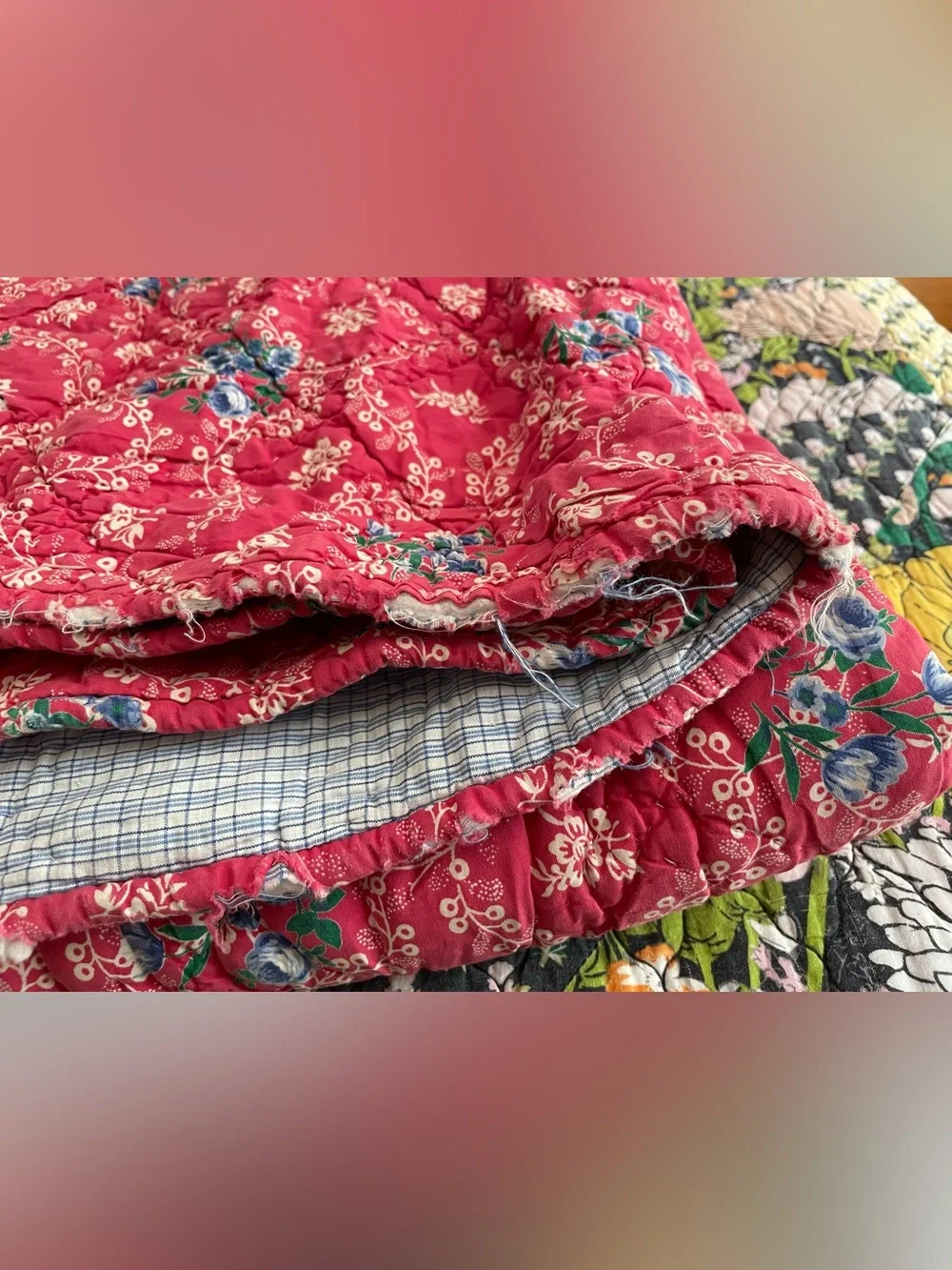 THE LINEN SOURCE Y2K Cotton Floral Cottagecore Shabby Chic Romantic King Quilt